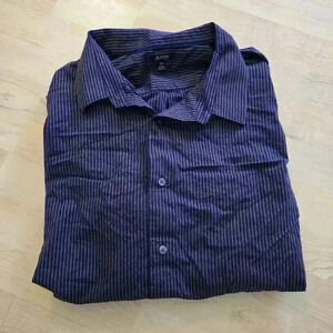 apartment 9 dress shirts Men's Apt. 9 Premier Flex Slim-Fit Wrinkle Resistant Shirt Color: Purple Paisley Floral Size: M-34/35 pocket square Apt. 9 | Shirts |